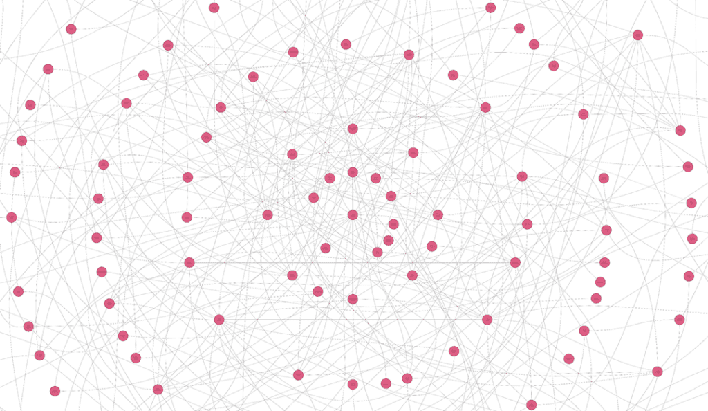a visual representation of the collaborations currently happening between BCRF researchers