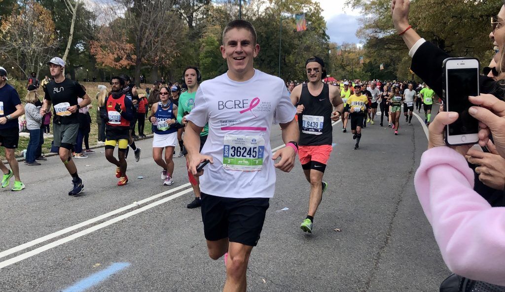 Marathon runner on Team BCRF