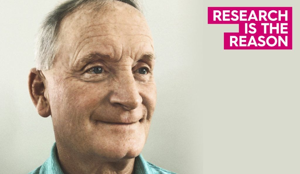 a portrait of bcra2 carrier dave looking away from the camera