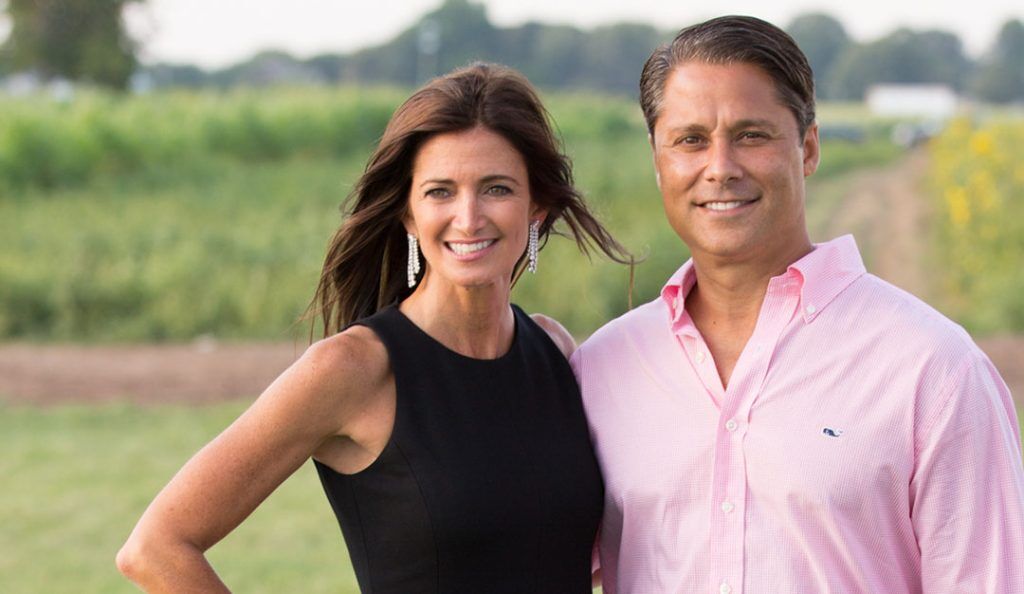 Portrait of Maria Baum and Larry Baum outside