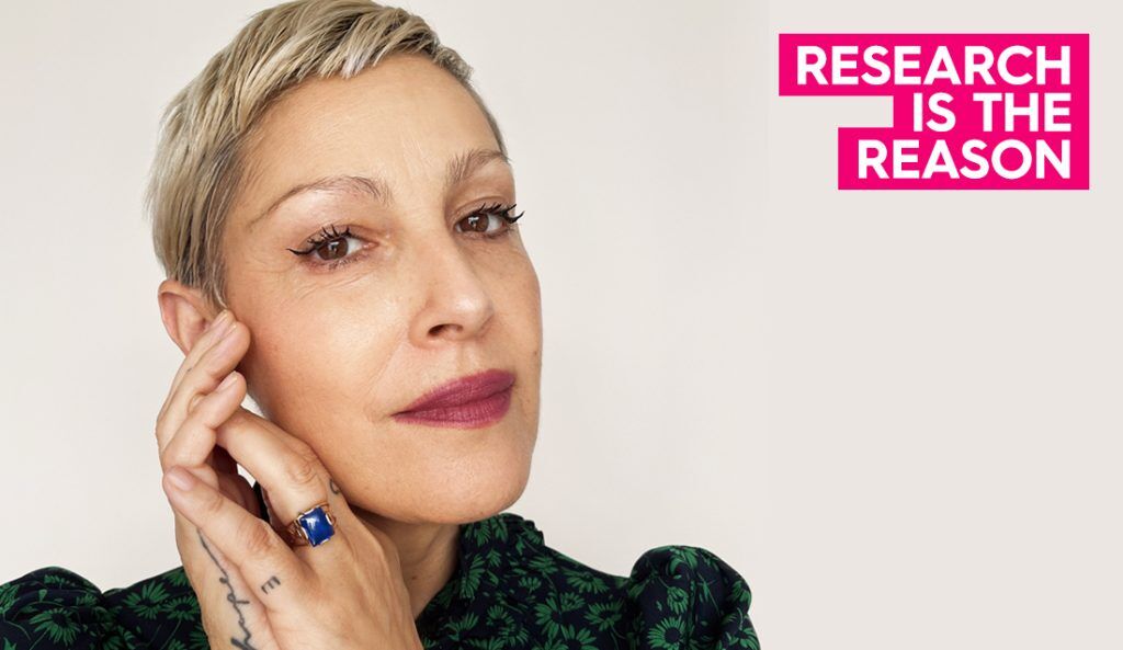 Angeles poses for a portrait virtually