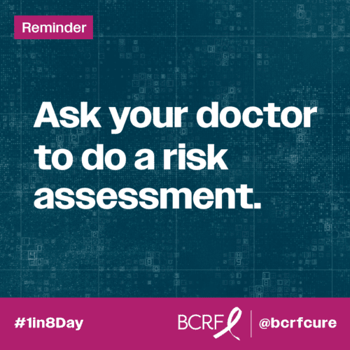 Ask your doctor to do a risk assessment.