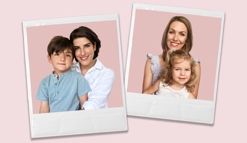 portraits of marcella and kate in polaroids