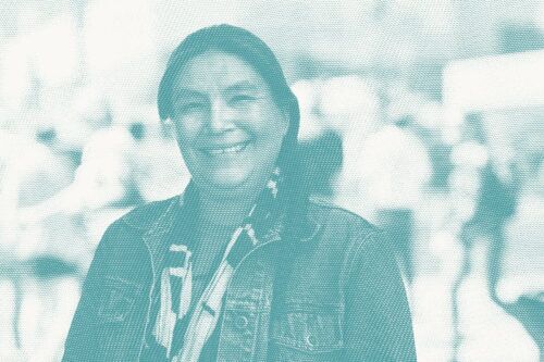 a portrait of a native woman