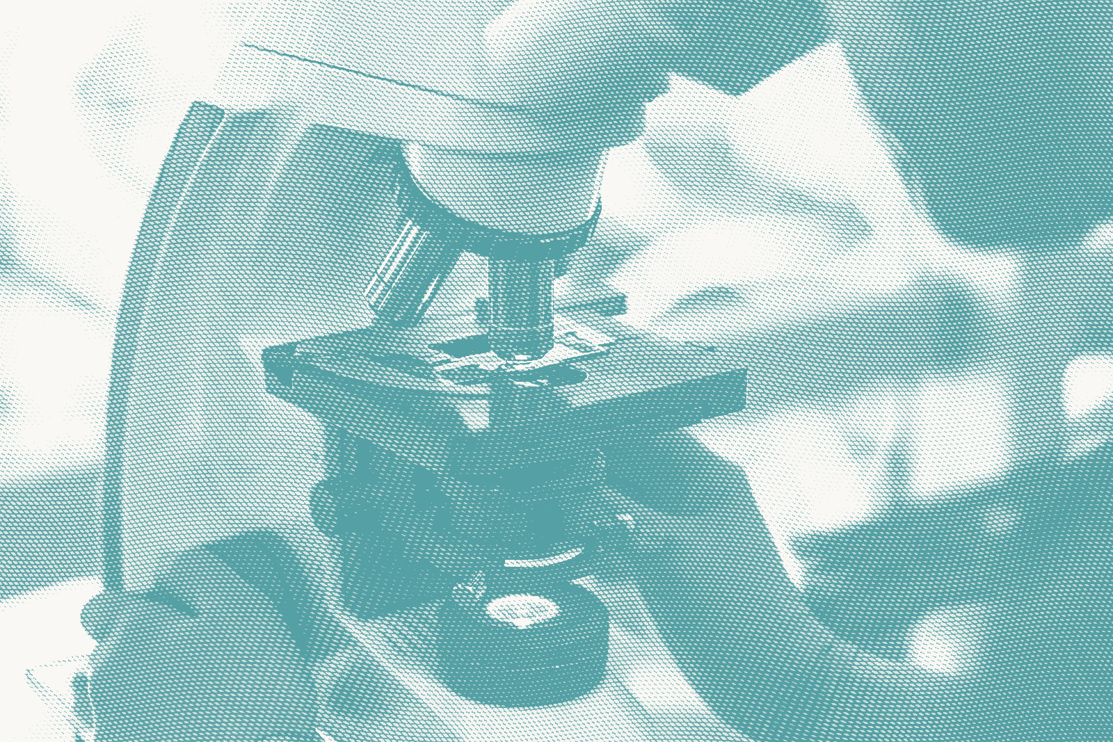 a pathologist looks into a microscope. pathologists conduct tests to determine a breast cancer's molecular subtype, such as luminal A—the most common.