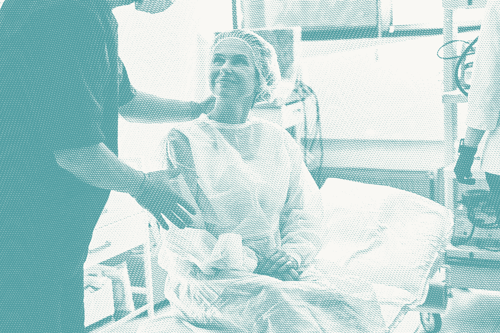 a woman prepares for a mastectomy